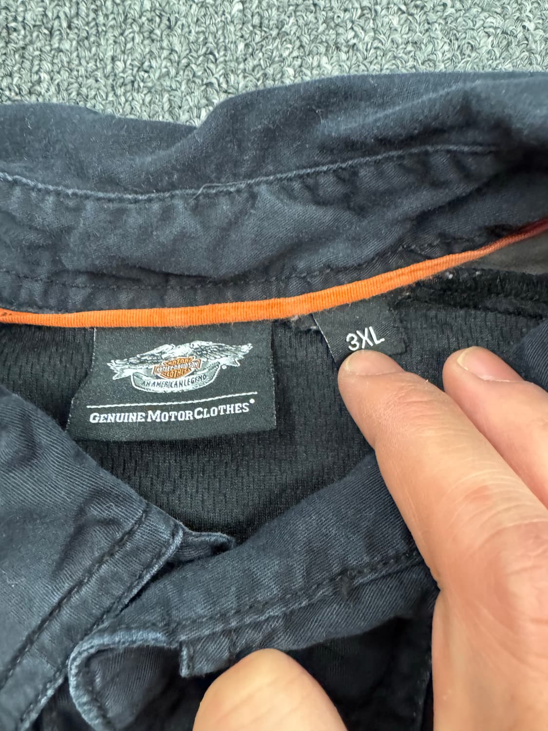 3XL)할리데이비슨 빈티지 엠브로더리 반팔 셔츠 상품이미지4