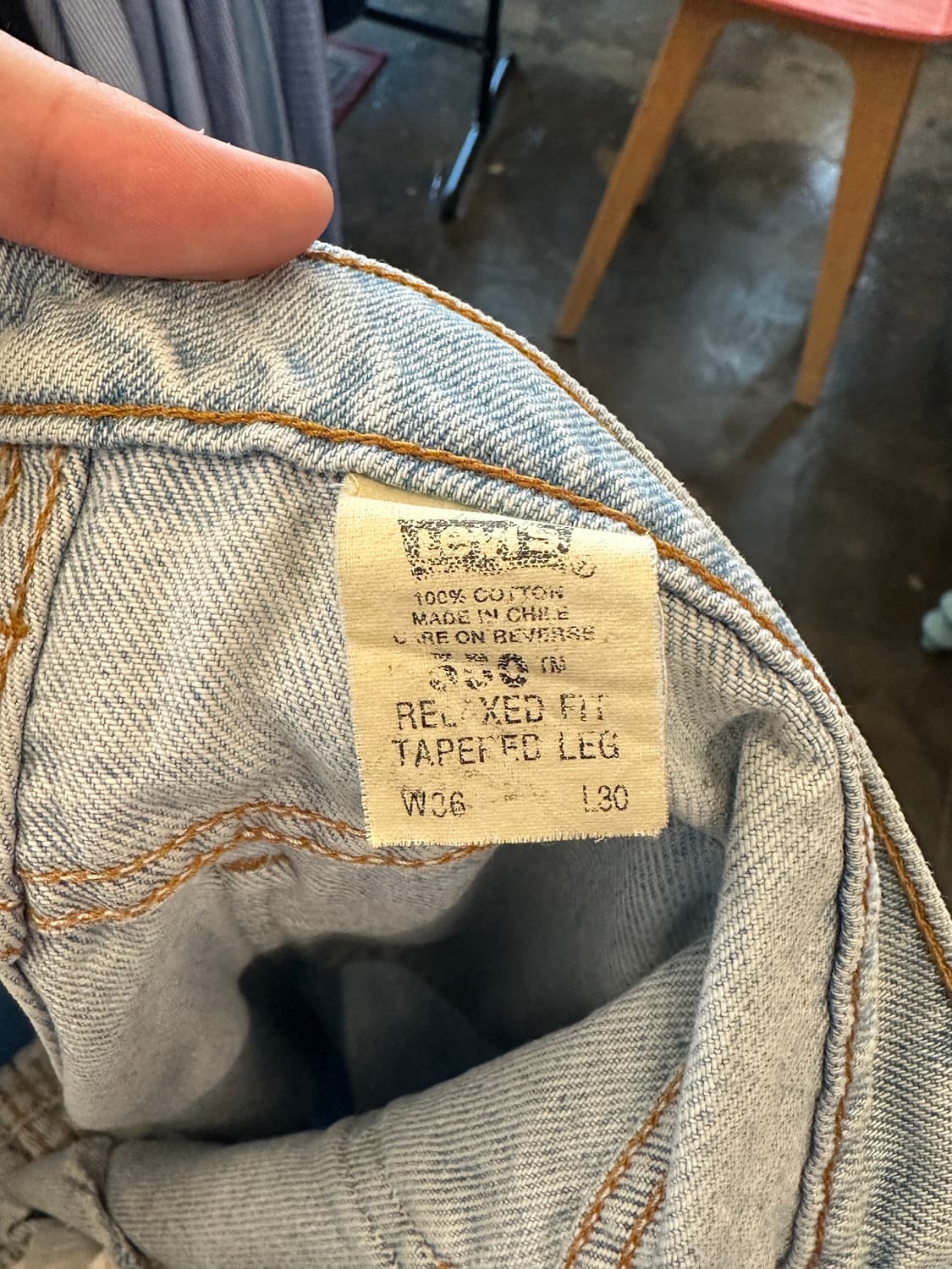 96‘s 리바이스 오렌지탭 550 W36 L30 상품이미지4