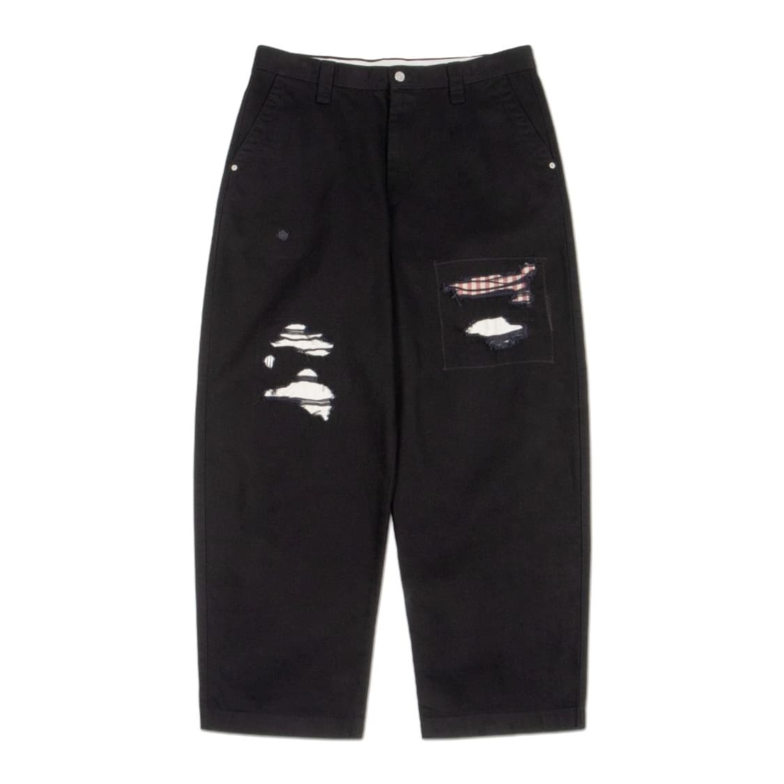 [2] 쿠스너프 핸드메이드 리워크 치노 팬츠 블랙 상품이미지1