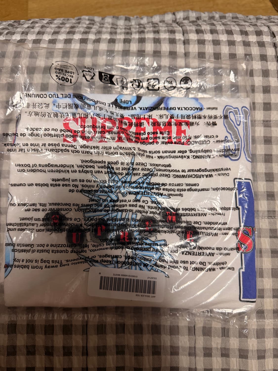 슈프림 플래쉬 티셔츠 화이트 - 26SS (M사이즈) 상품이미지2