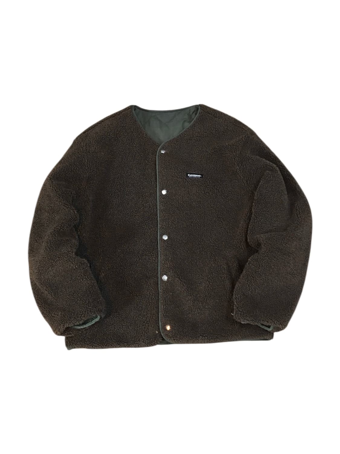 커버낫 리버시블 플리스 자켓 브라운 상품이미지1