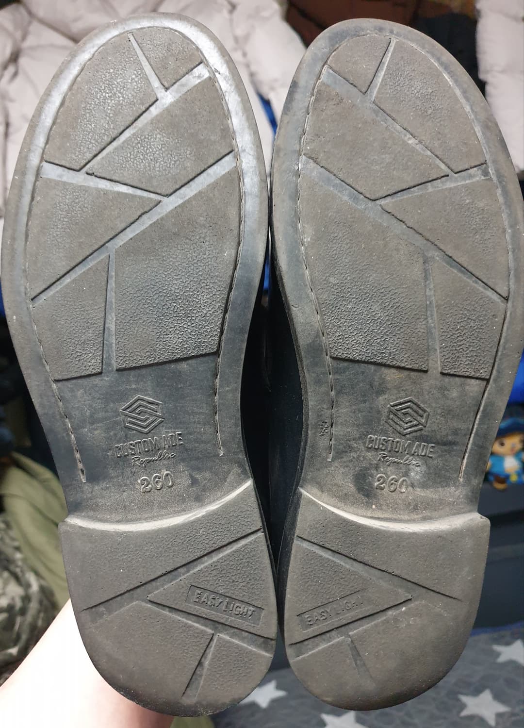 커스텀에이드 소가죽 이지라이트 페니로퍼 블랙 4cm (260) 상품이미지4