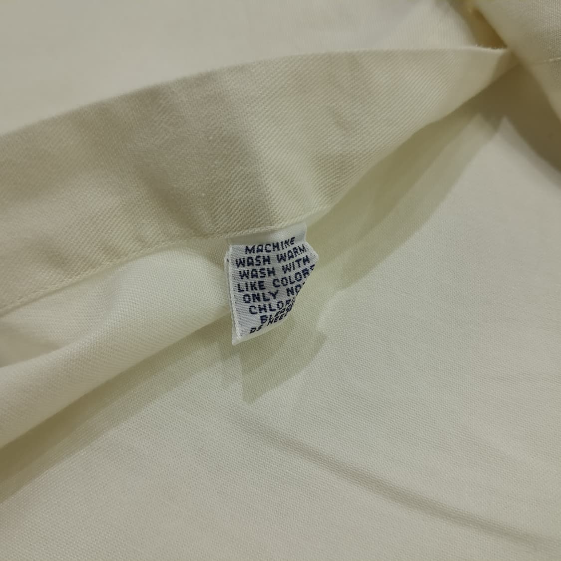 Co524 XL 폴로 랄프로렌 90s USA 크림화이트 반팔 셔츠 남방 상품이미지5
