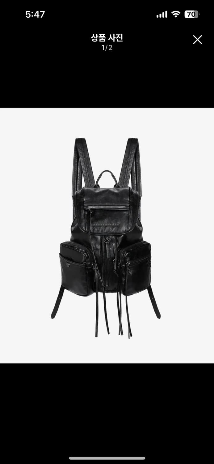 트리밍버드 피니싱 레더 미니 백팩 상품이미지1