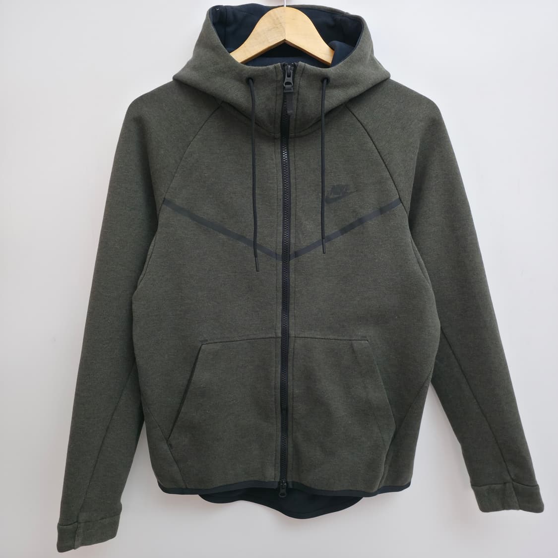 [M) 나이키 테크 플리스 후드집업 카키 상품이미지1