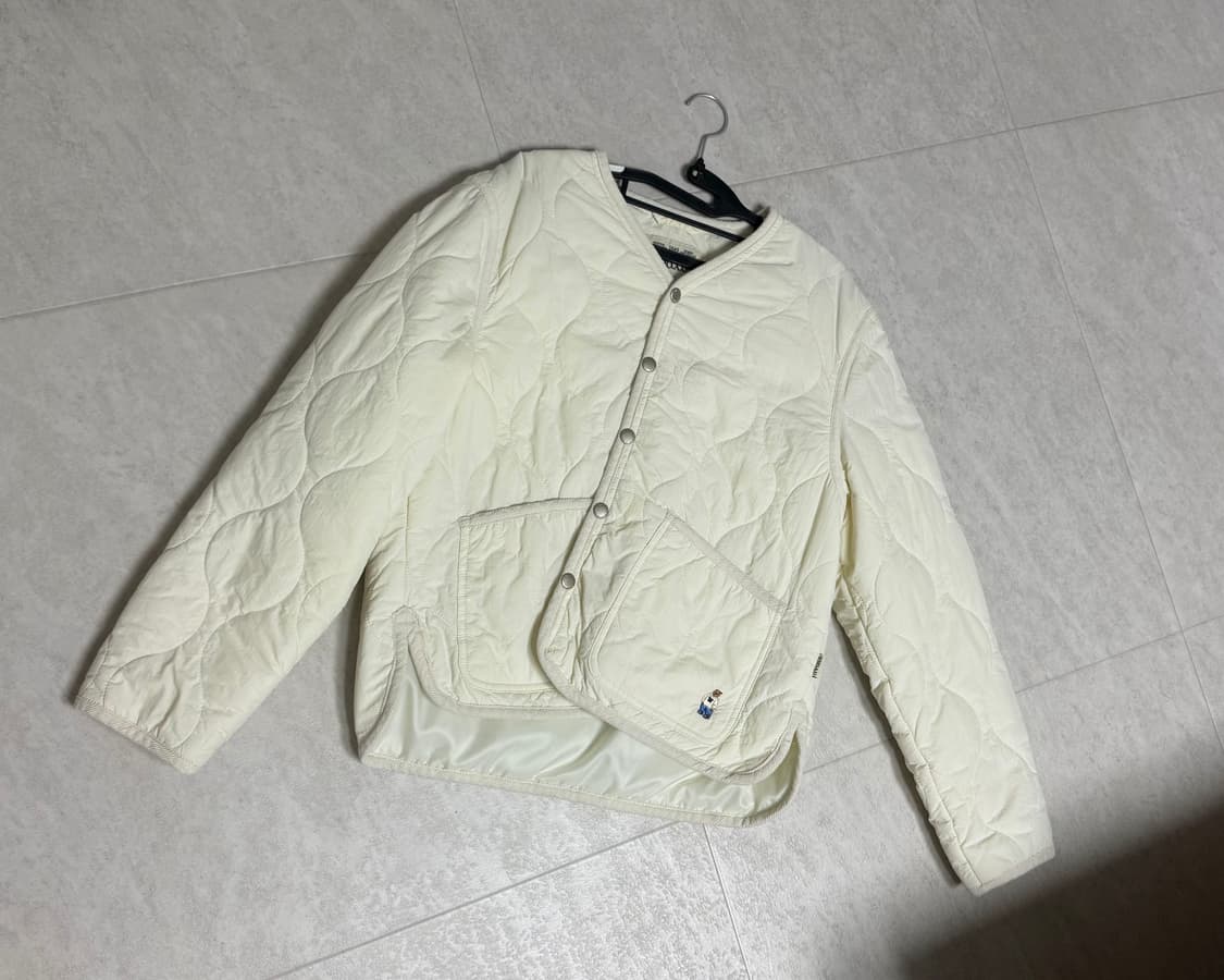 후아유 퀄팅 자켓 아이보리 상품이미지1