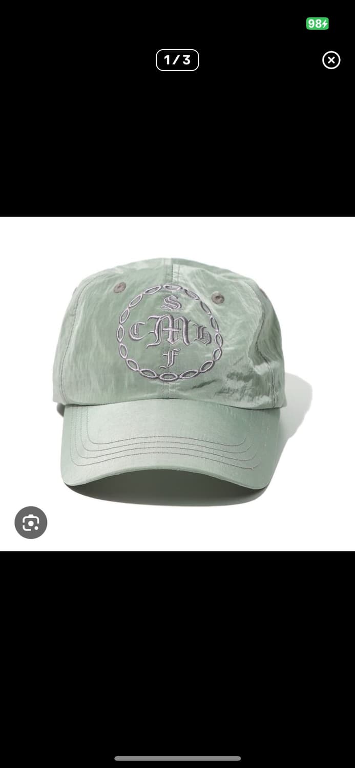 미스치프 워시드 나일론 캡 카키 상품이미지1