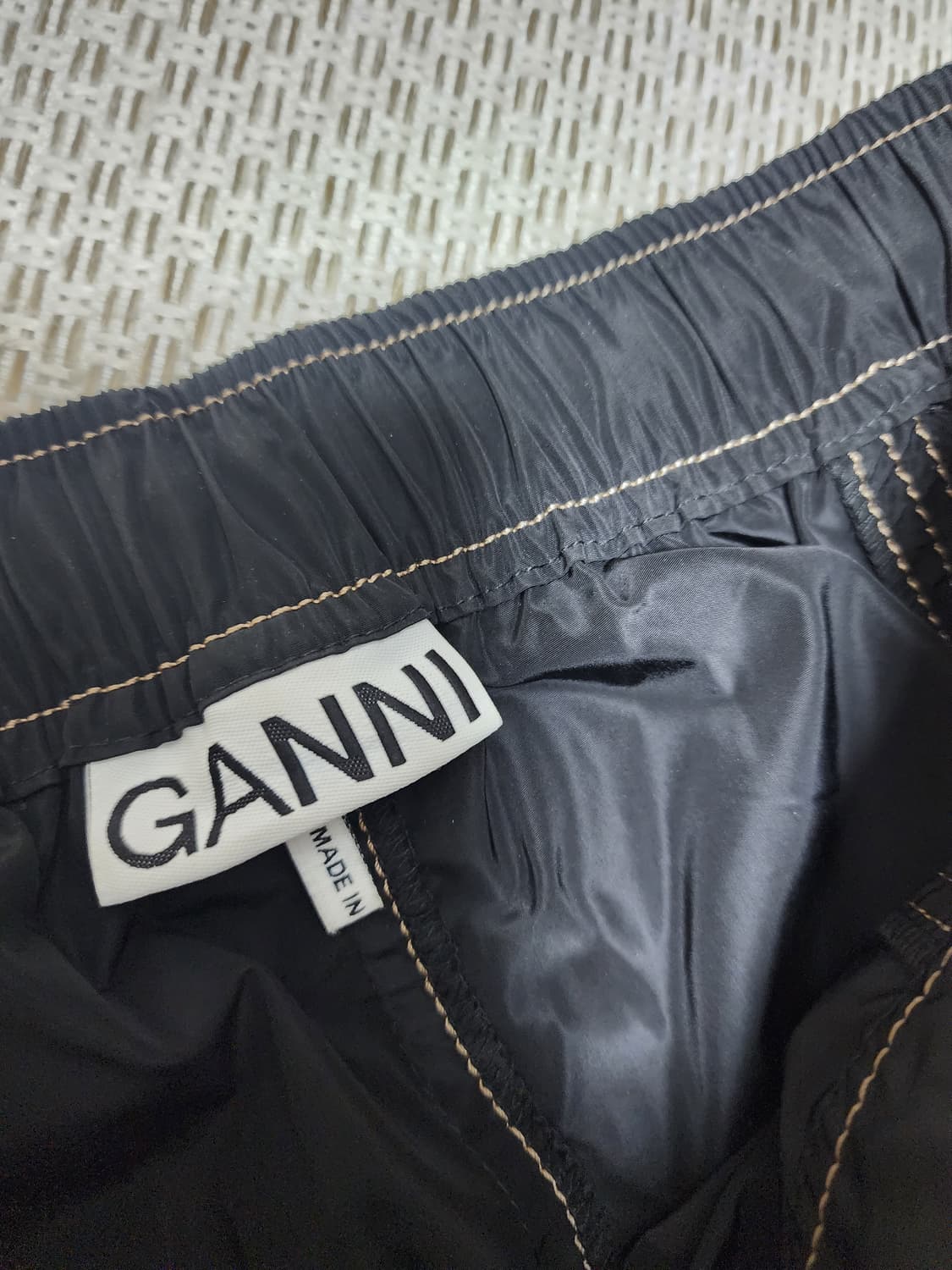 (정품) 가니 나일론 팬츠 바지 여성 36 ganni 상품이미지8