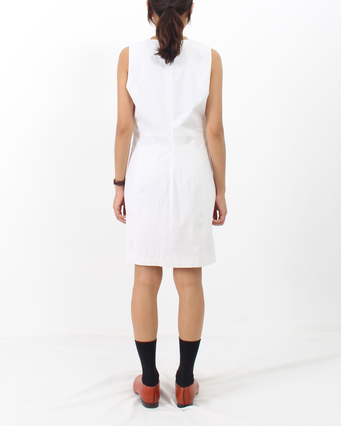 띠어리 Theory 띠어리 화이트 나시 미디 원피스 상품이미지9