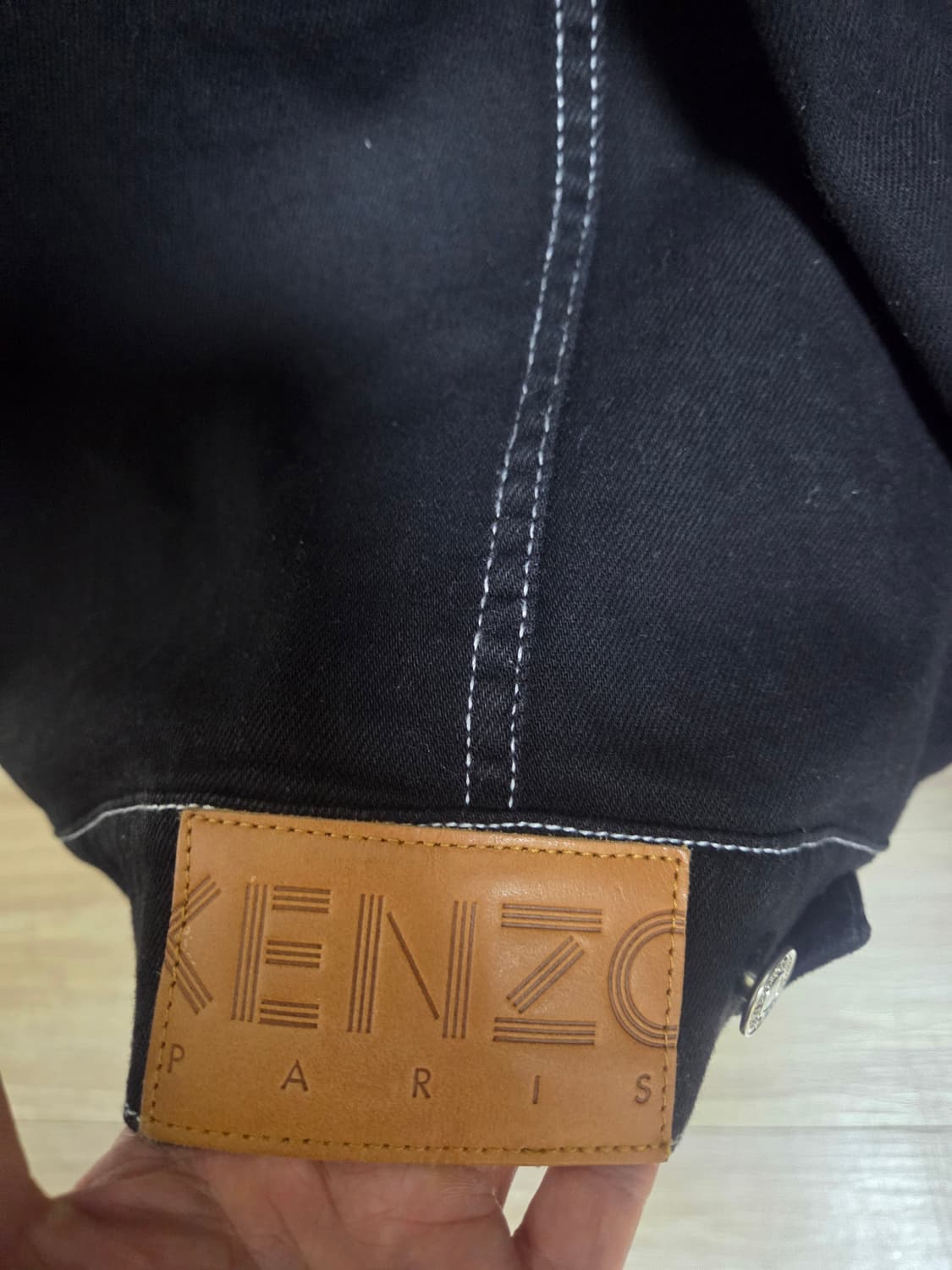 겐조 백로고 데님자켓 블랙 M 상품이미지2