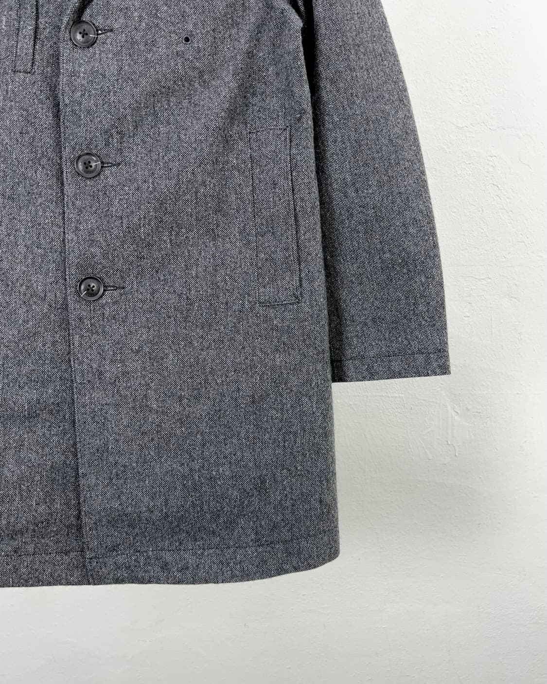 나나미카 차콜 고어텍스 울 체스터필드 카라 코트 상품이미지5