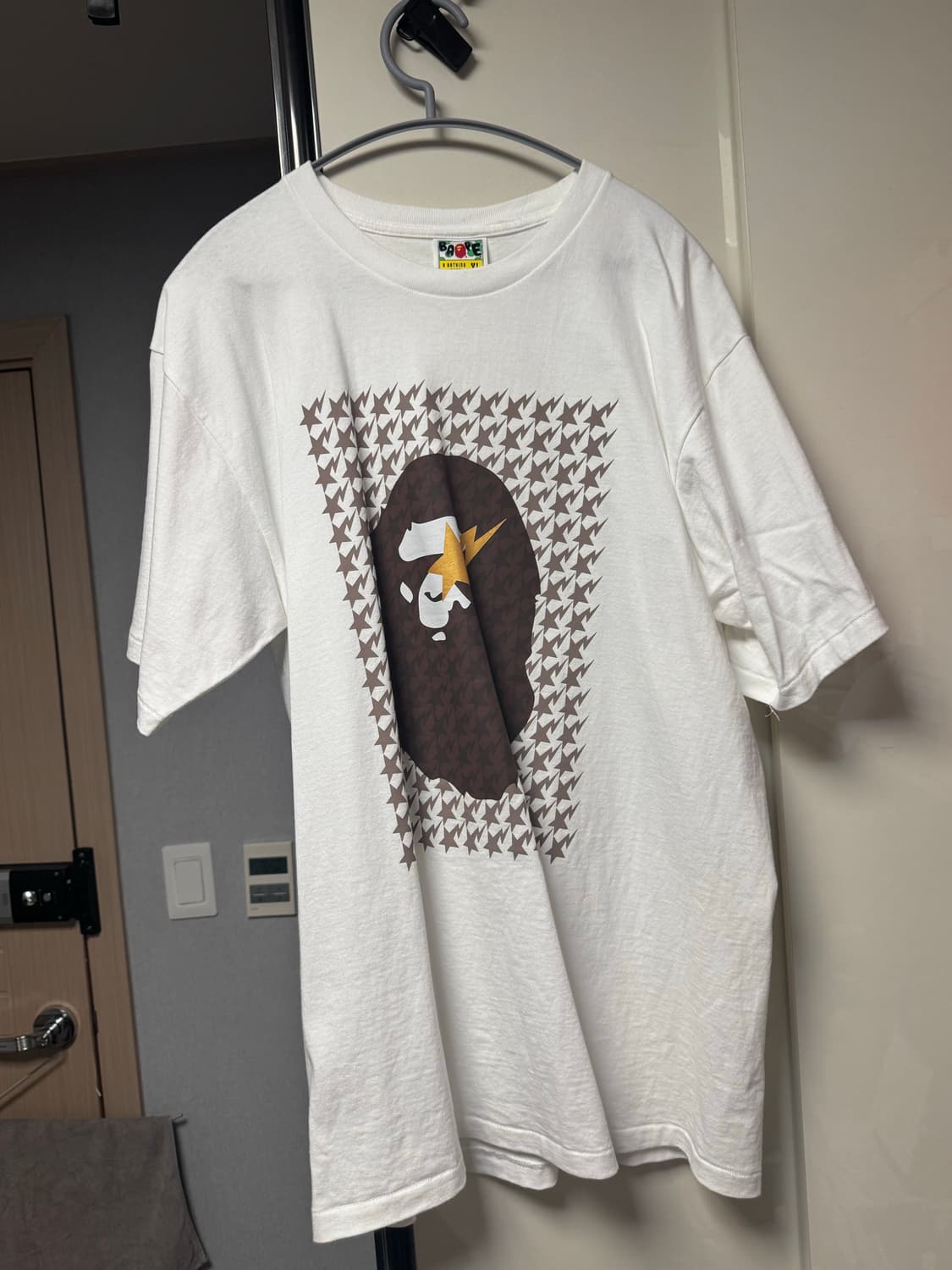 베이프 스타 하운드투스 반팔 화이트 xl 상품이미지2