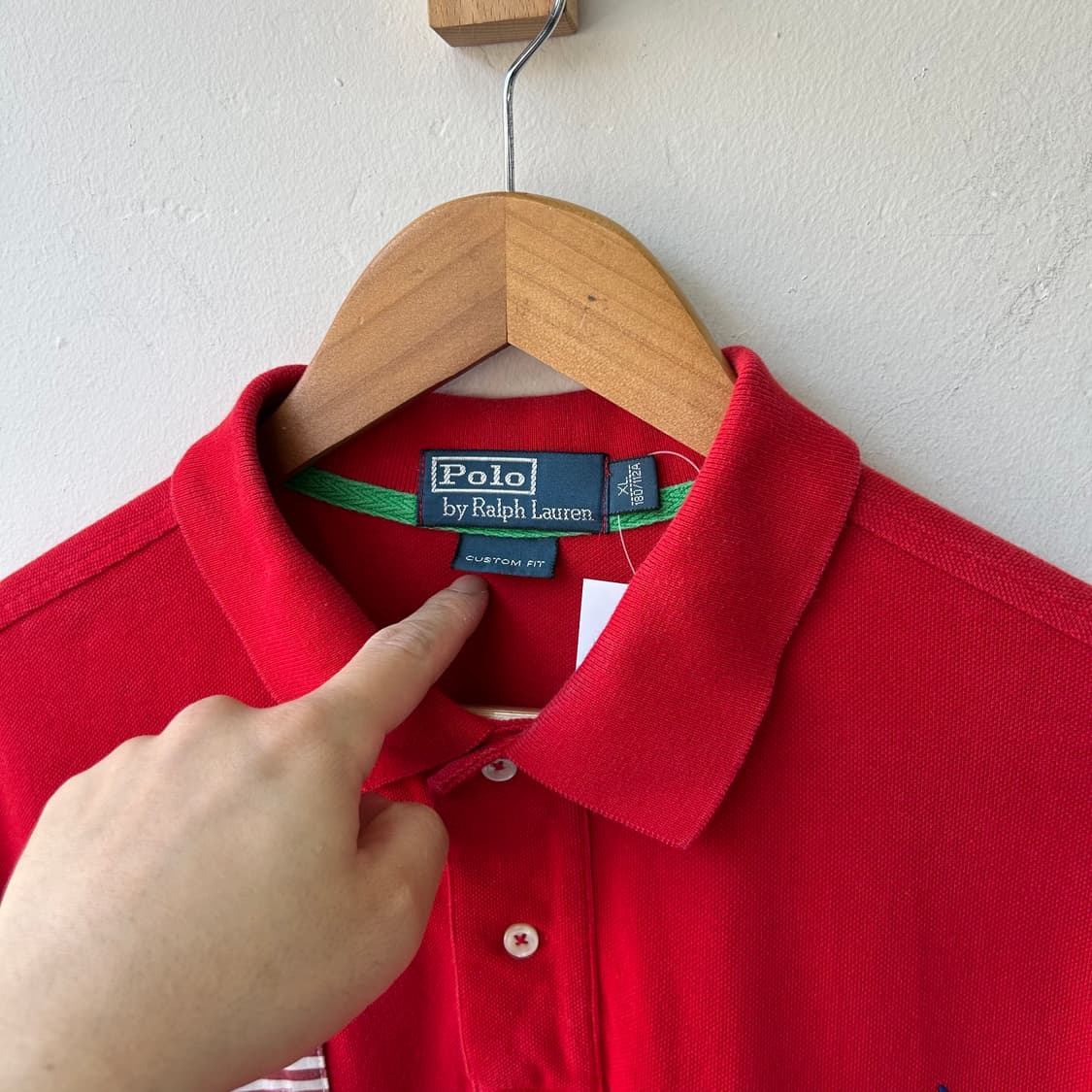 폴로 랄프로렌 레드 성조기 반팔 럭비티 카라티  상품이미지3