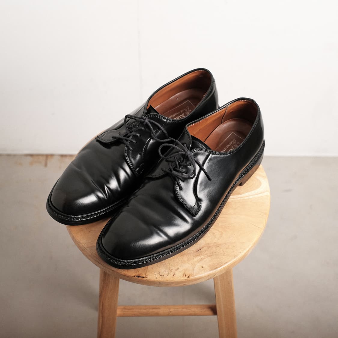 알든 9901 10D(280-285)사이즈 블랙 코도반 플레인토더비 상품이미지2