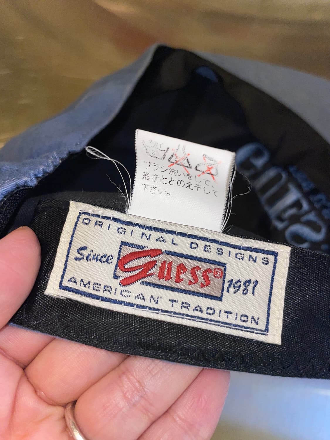 GUESS JEANS USA Vintage Faded Blue Cap 상품이미지3