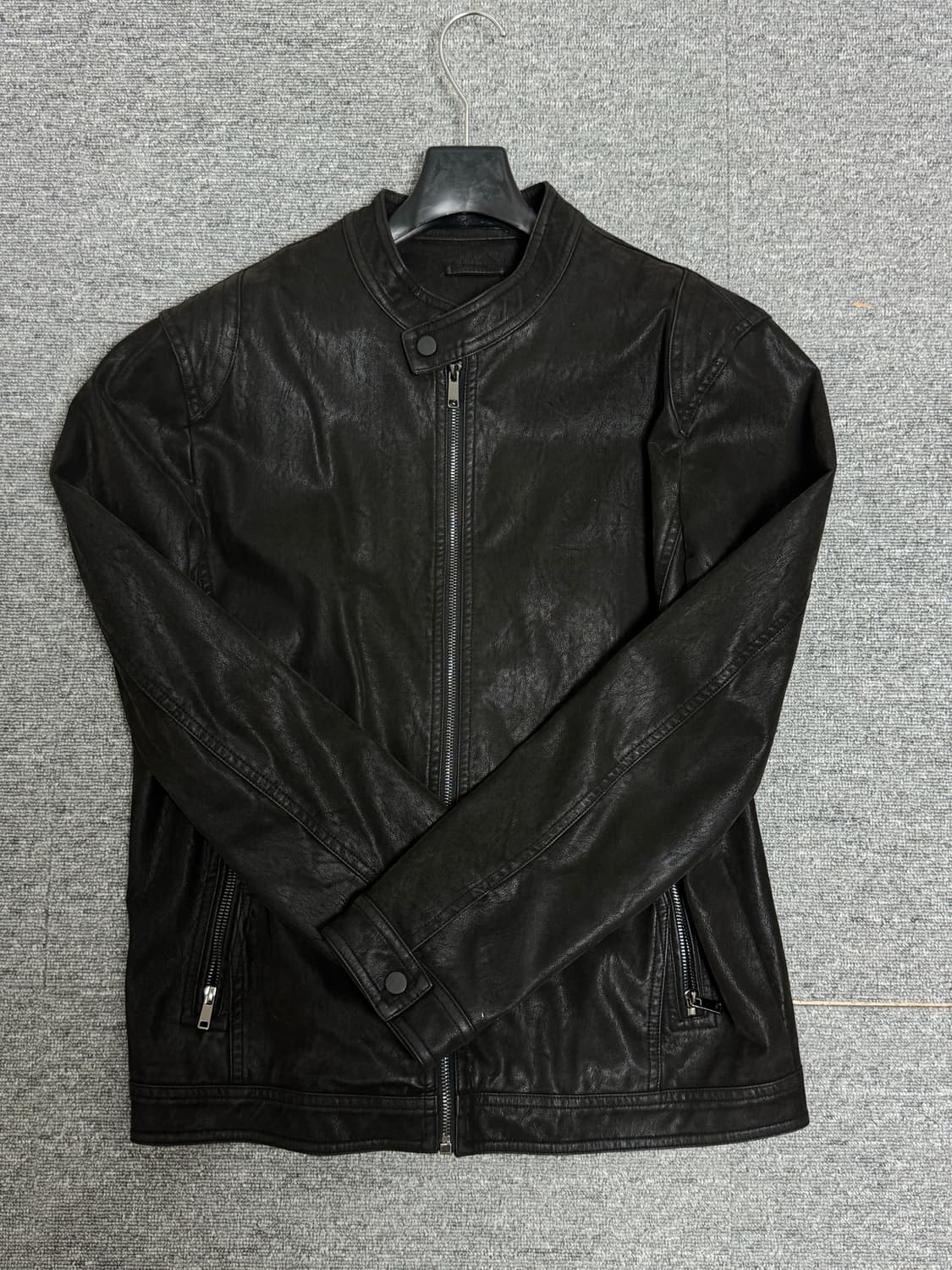 빠니깔레 블랙 누버 가죽자켓 상품이미지2