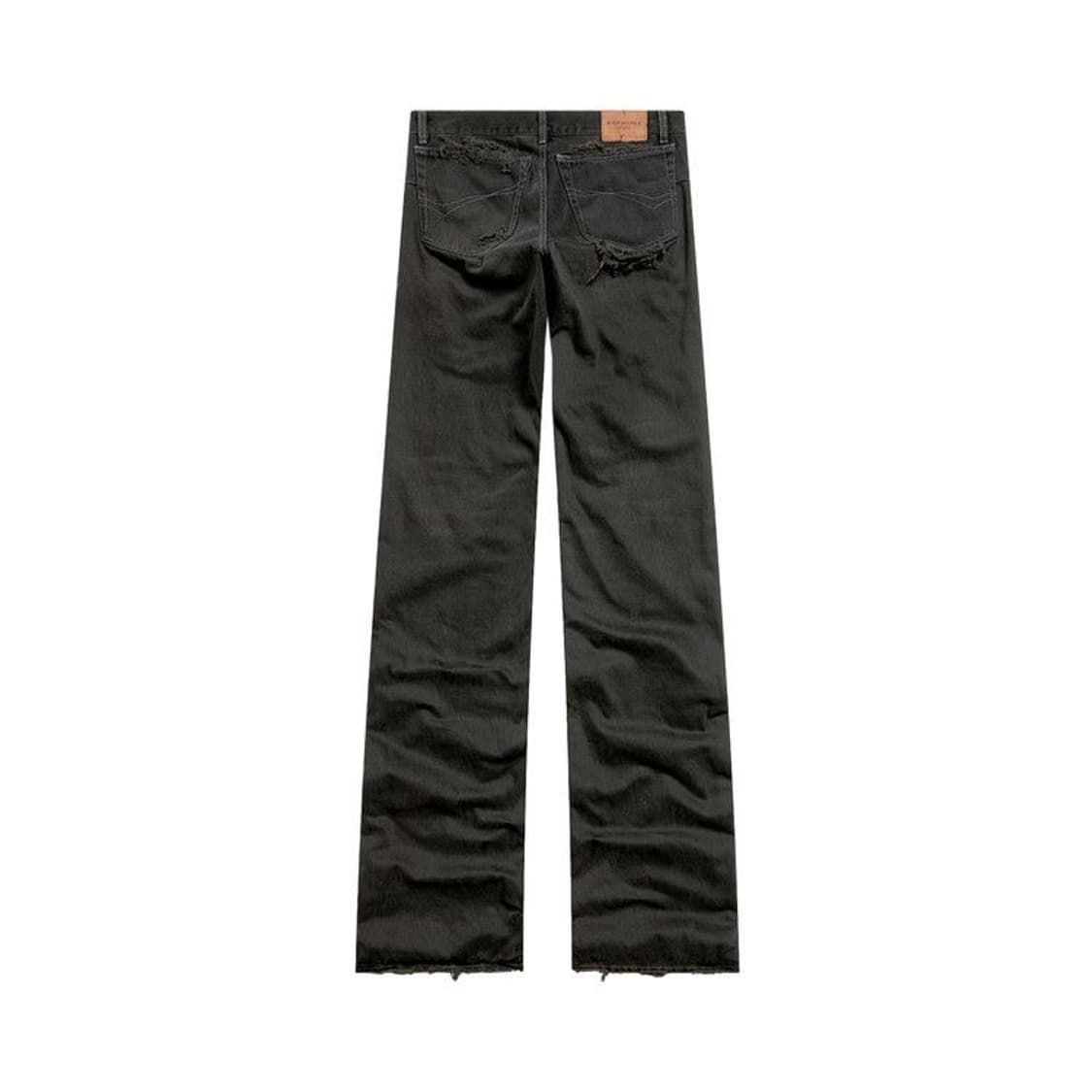 Low Waist Fitted Jeans Anthracite S 상품이미지6