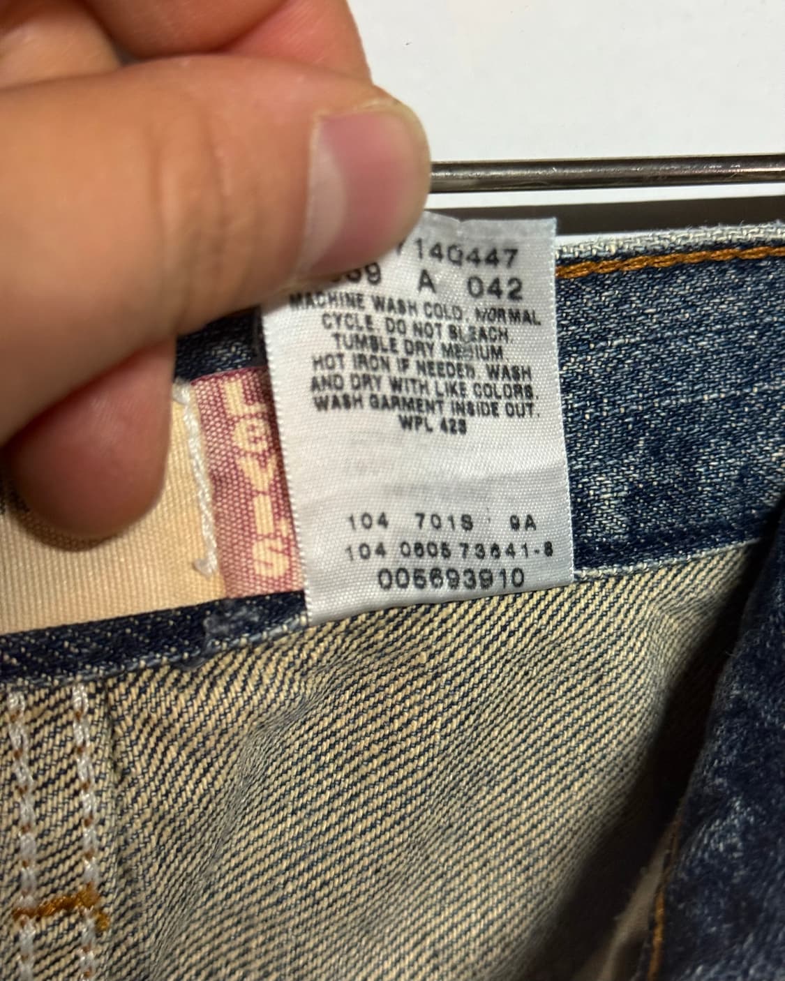 00‘s 리바이스 569 루즈스트레이트핏 데님 팬츠 36 상품이미지5