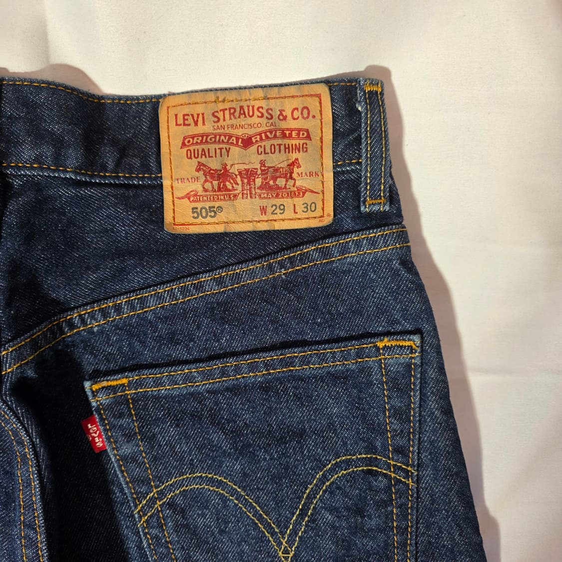 [W29L30]00s 리바이스 LEVIS 505 레귤러핏 데님팬츠 상품이미지7