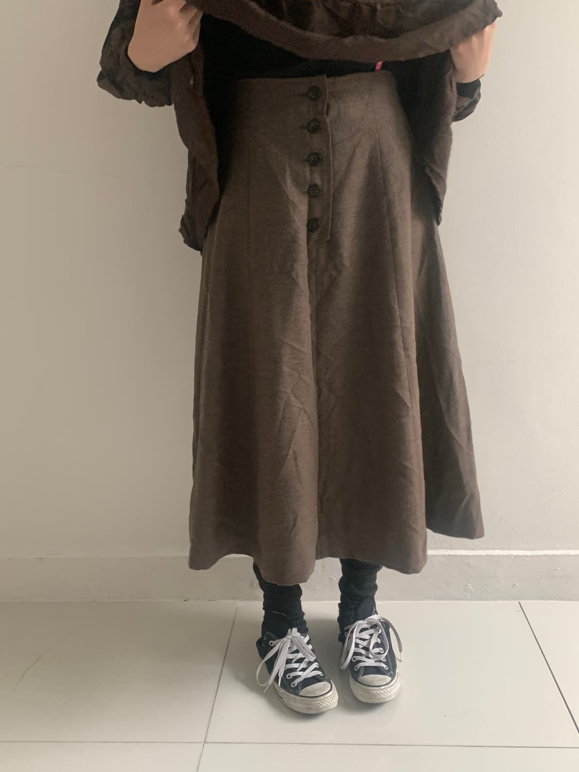 Wool button long skirt 상품이미지6