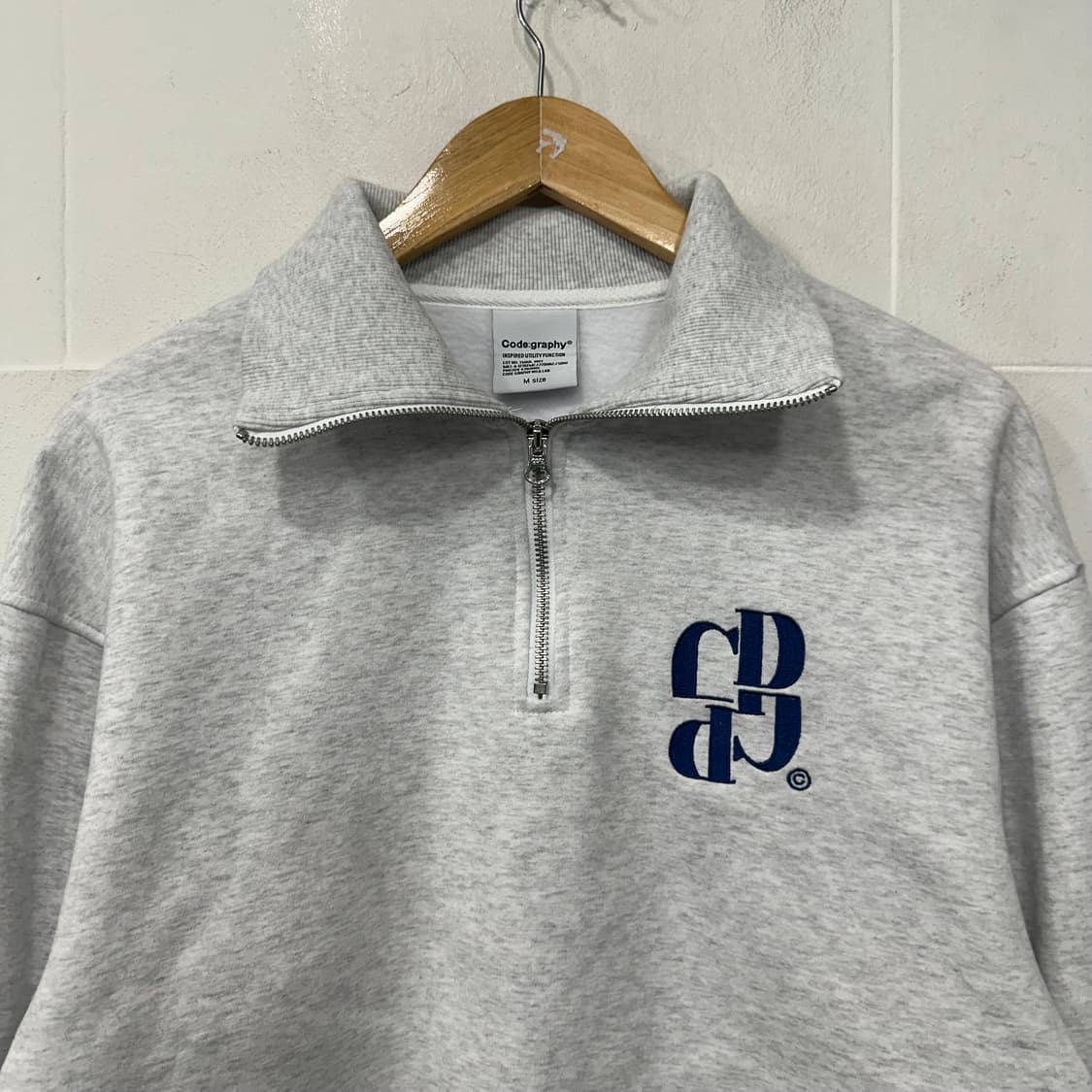 코드그라피 반집업 기모 맨투맨 상품이미지2