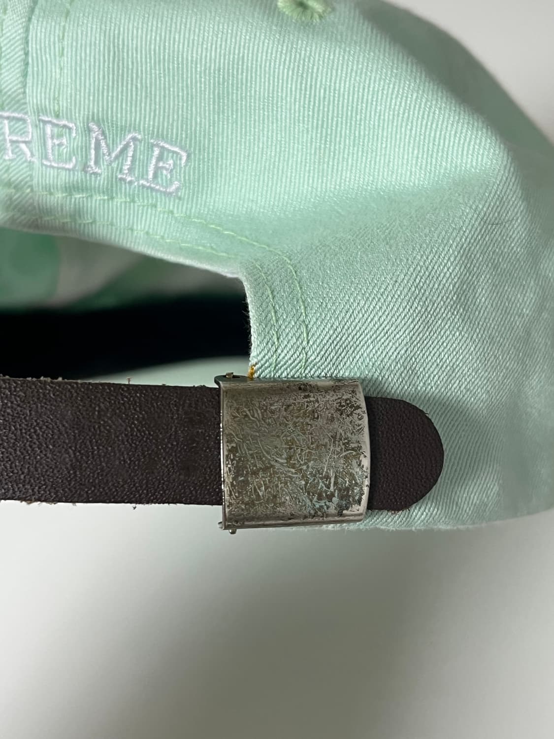 슈프림 S로고 볼캡 민트 상품이미지3