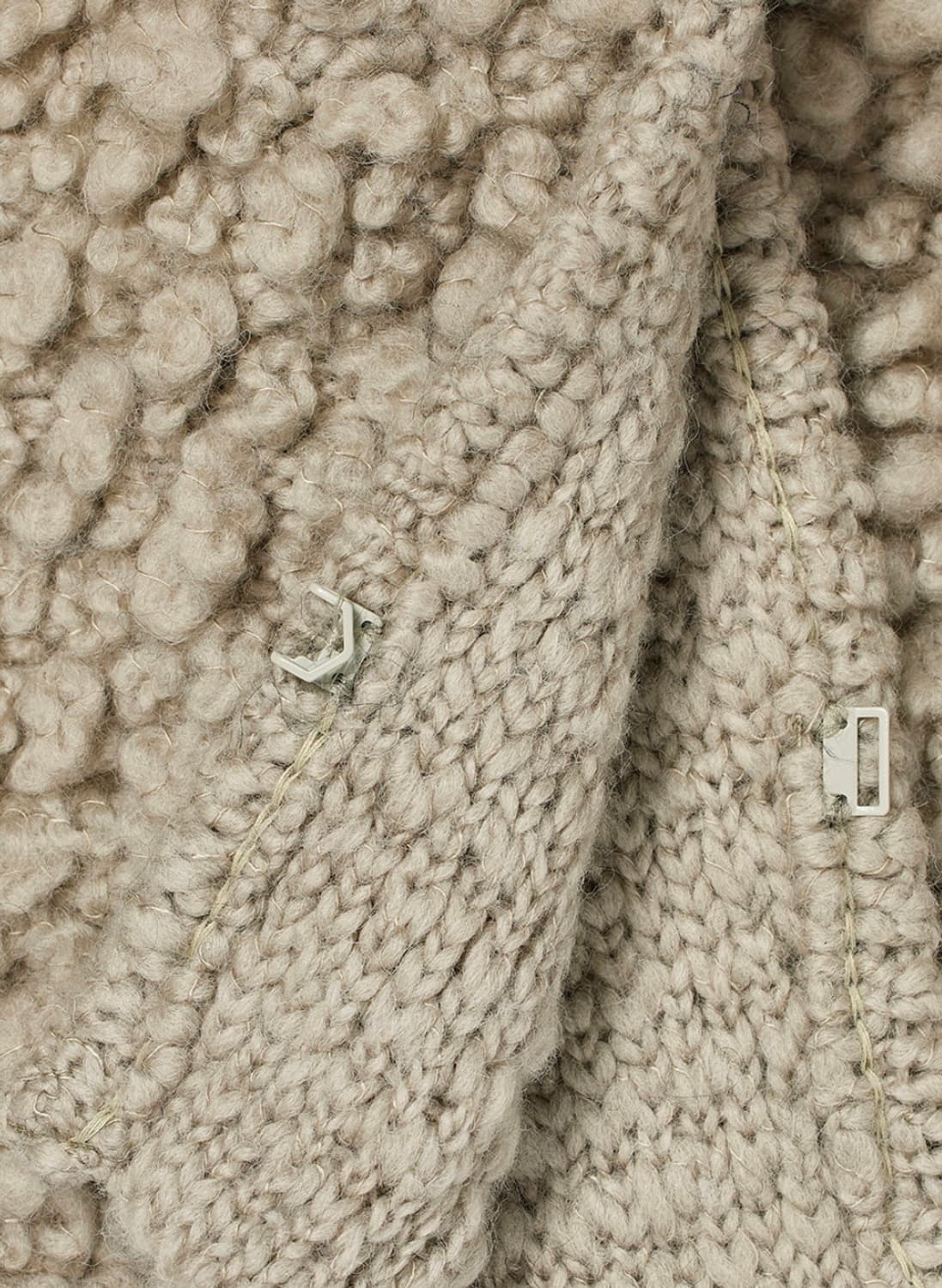 오픈와이와이 LOOPY KNIT CARDIGAN 블랙 상품이미지5