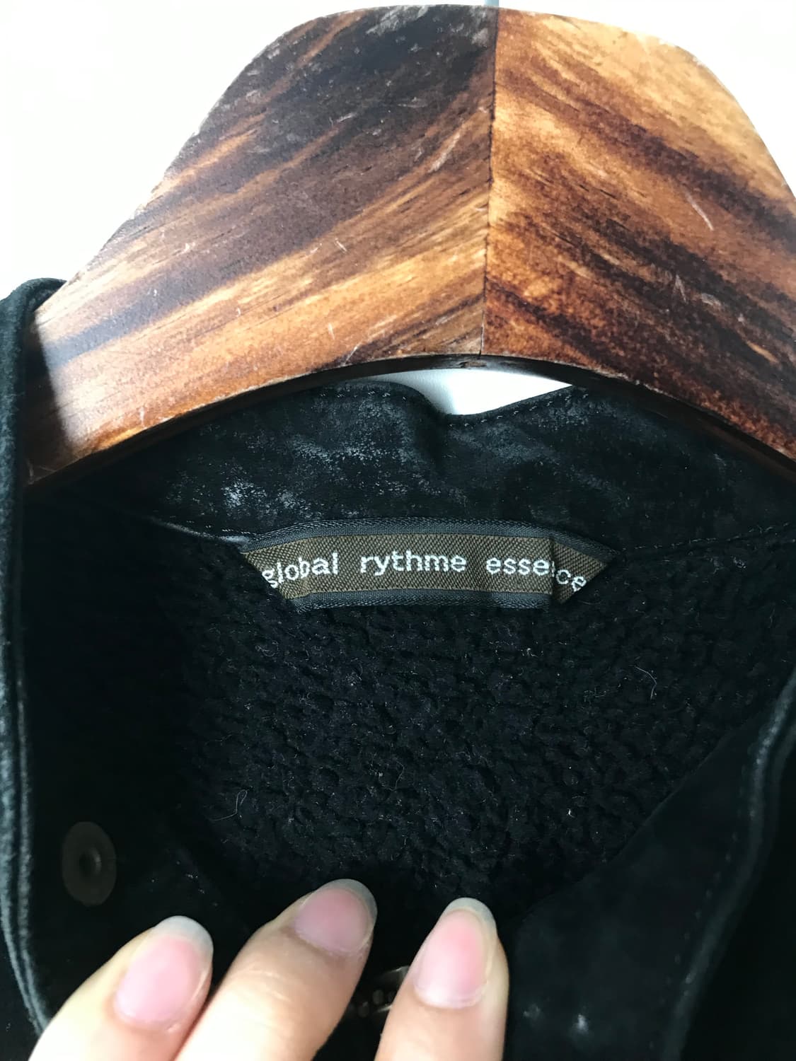 Vintage 빈티지 블랙 스웨이드 자켓 상품이미지7