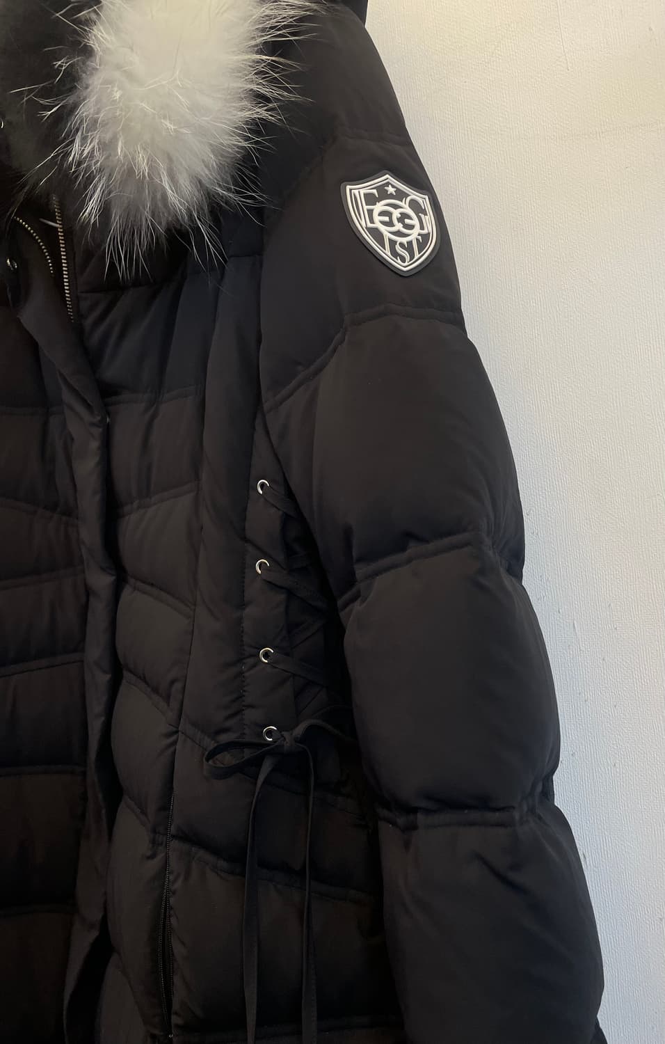 EGOIST 에고이스트 라쿤퍼 오리털 벨트롱패딩 여성덕다운롱패딩66 상품이미지4