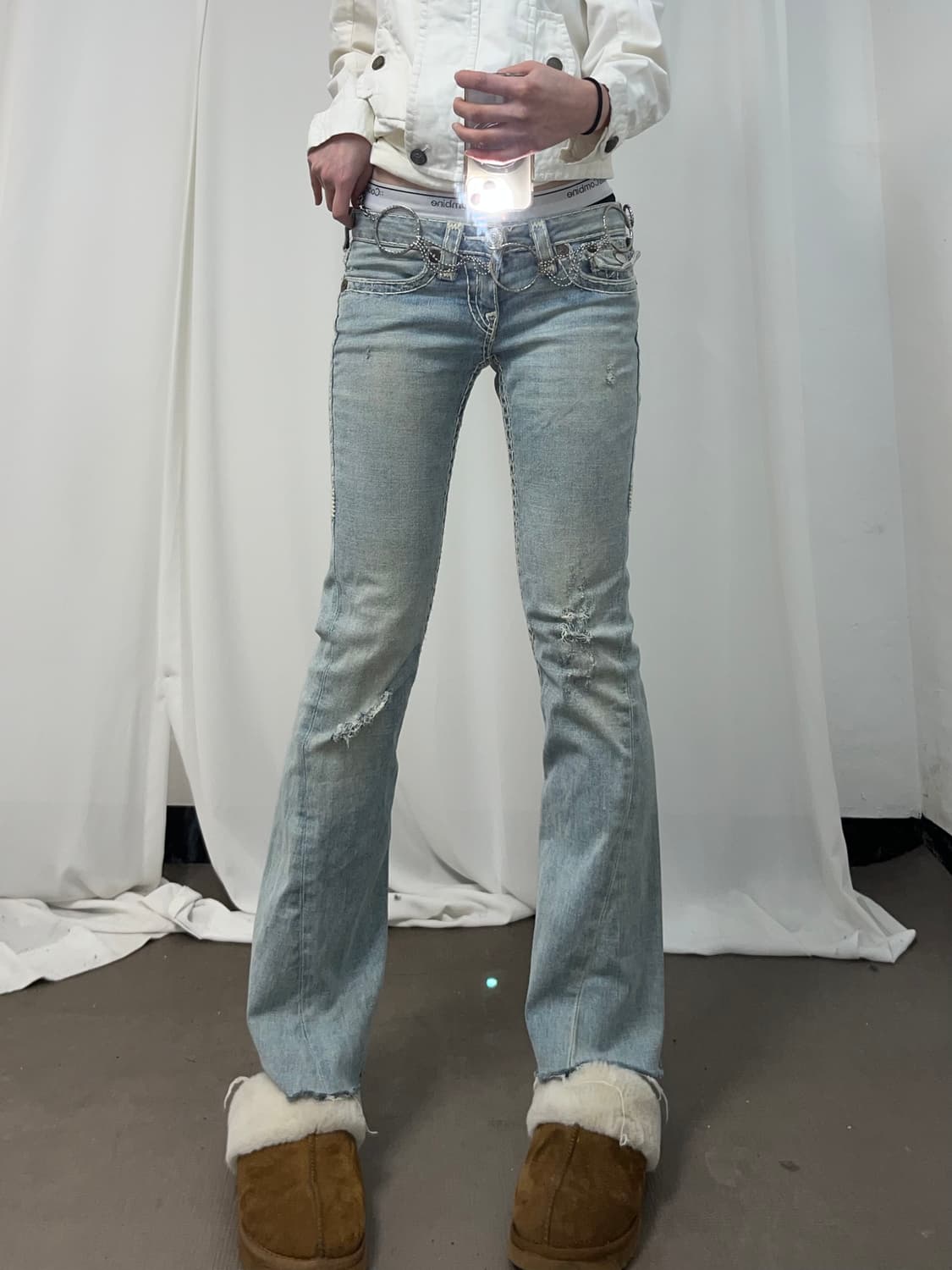 True Religion 라이트 블루 데님 부츠컷 팬츠 상품이미지1