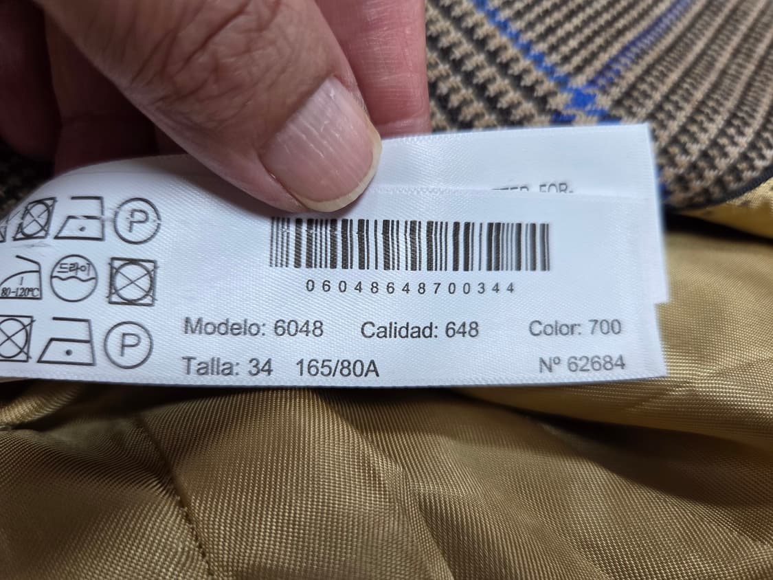마시모두띠(Massimo Dutti) 체크 울자켓 55 상품이미지7