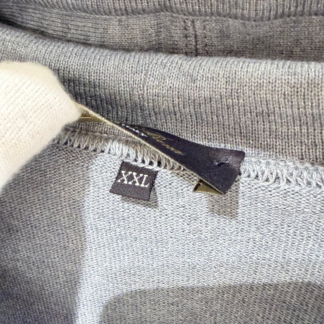 XXL / 로로피아나 캐시미어 실크 그레이 후드집업 상품이미지5