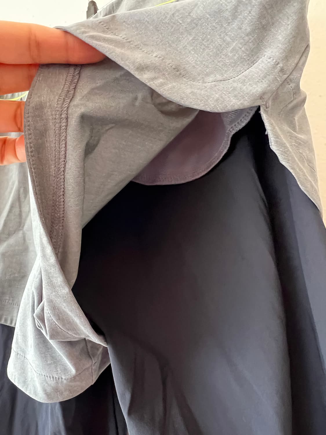 와이드앵글 여성 블랙그레이 러닝쇼츠 레이어드 쇼츠 레깅스 상품이미지4