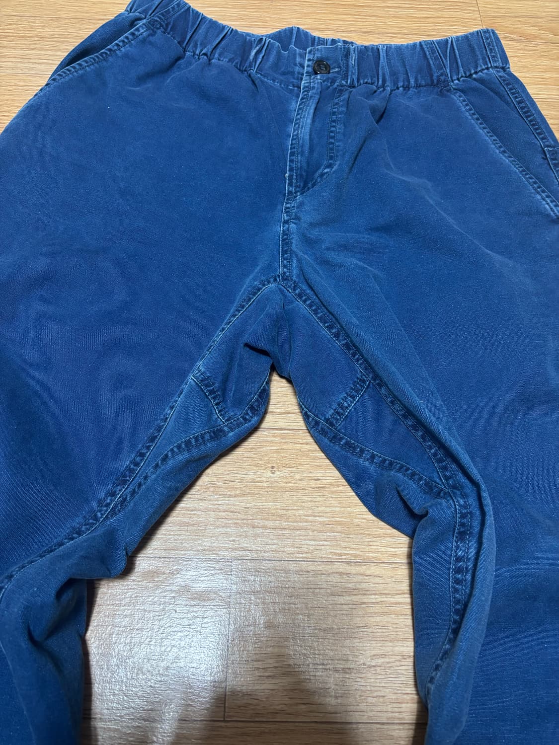 아페쎄 네이비색 허리밴딩 여름데님 상품이미지4