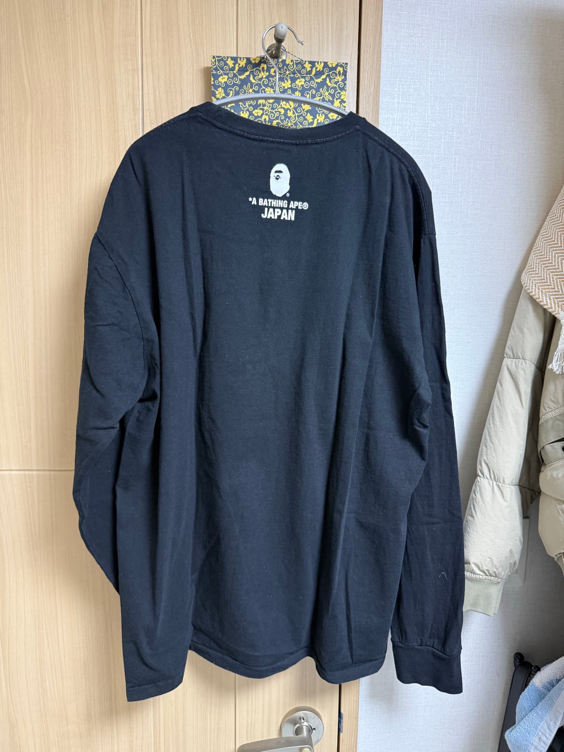 [XXL] 베이프 재팬 컬리지 시티 롱슬리브 블랙 상품이미지3