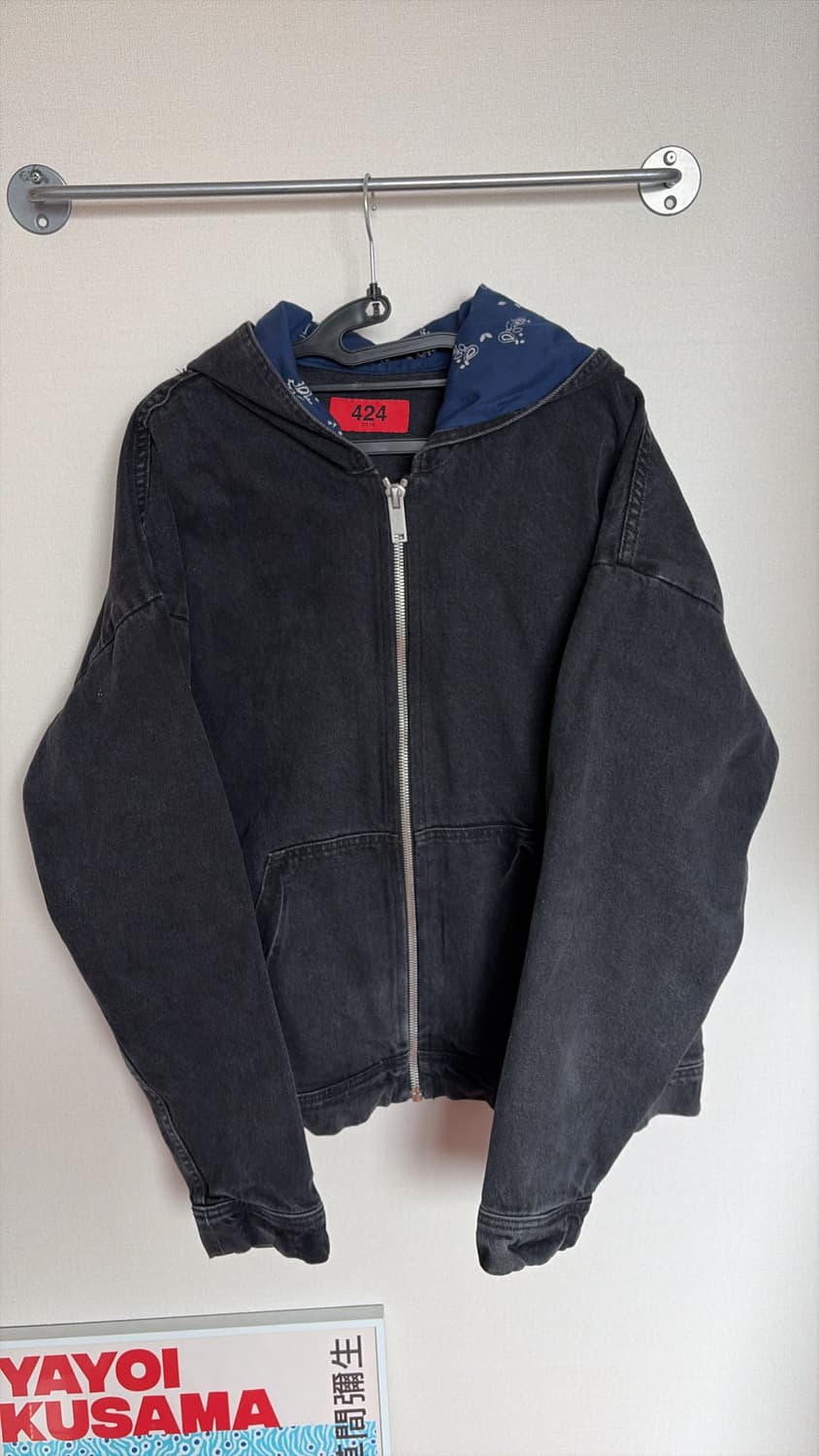 Bandana Denim Hoodie Jacket 상품이미지2