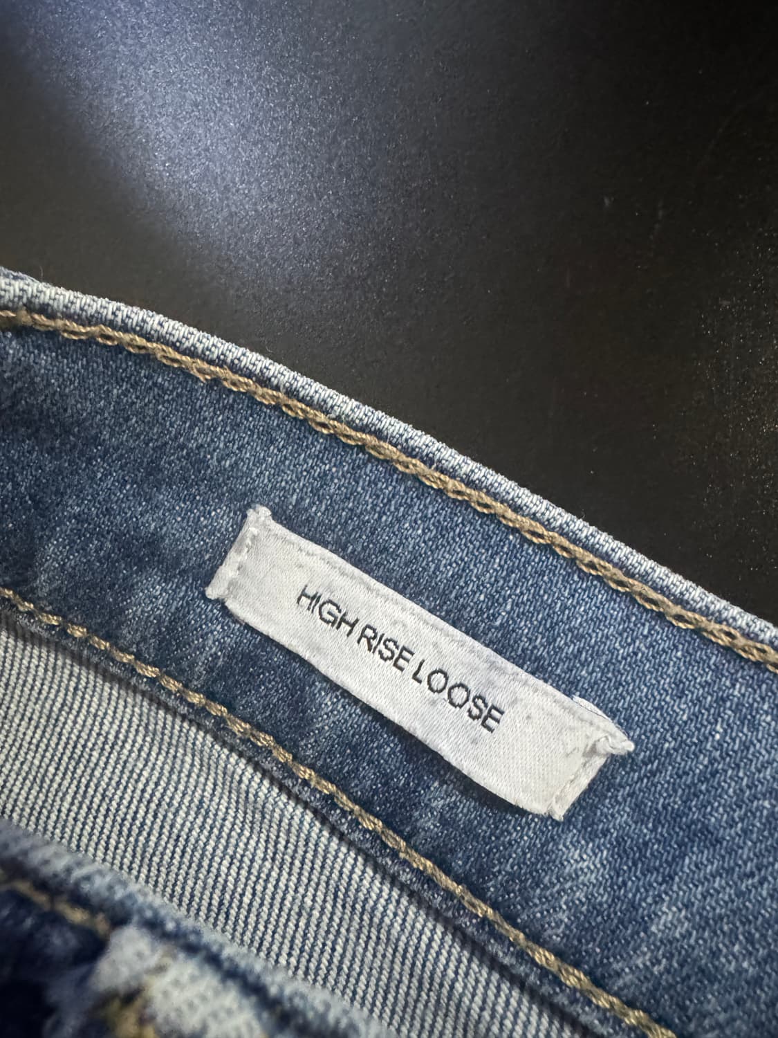 여성 캘빈클라인 CK 하이 라이즈 루즈핏 데님팬츠 24.4인치 상품이미지4