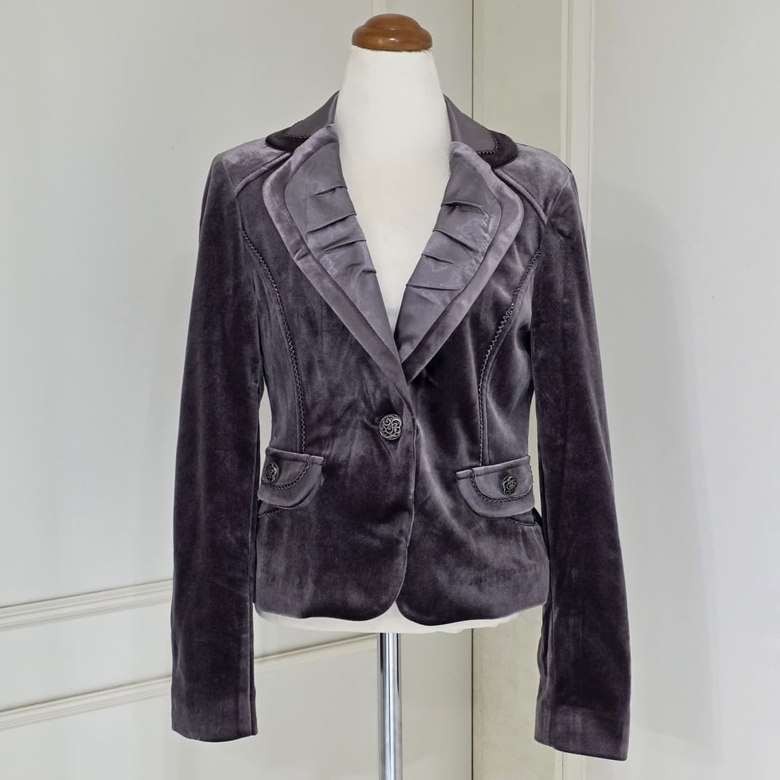 빈티지) 벨벳 고딕 앤틱 모리걸st 여성 정장자켓 상품이미지1