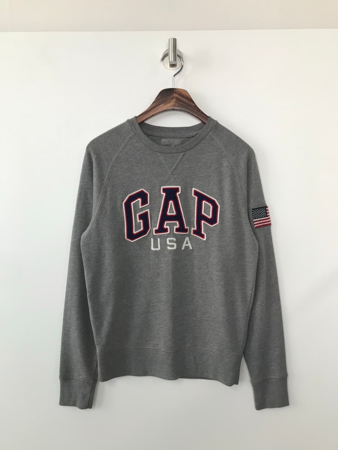 Gap 갭 usa 성조기 그레이 맨투맨 상품이미지2