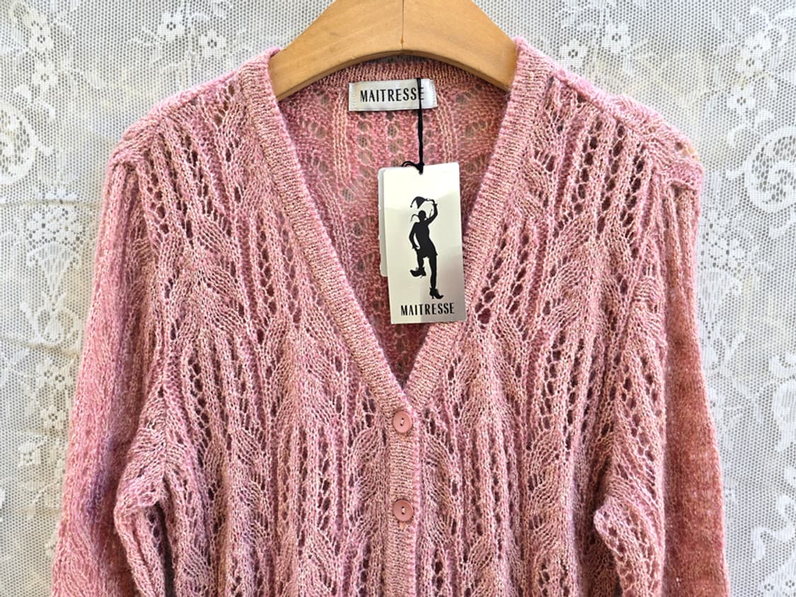 일본 맥시엄 니트 가디건 미사용품 상품이미지2