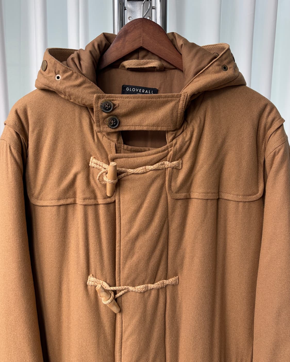 [S-M]글로버울 GLOVERALL 패디드 울 캐시미어 더플코트 상품이미지5