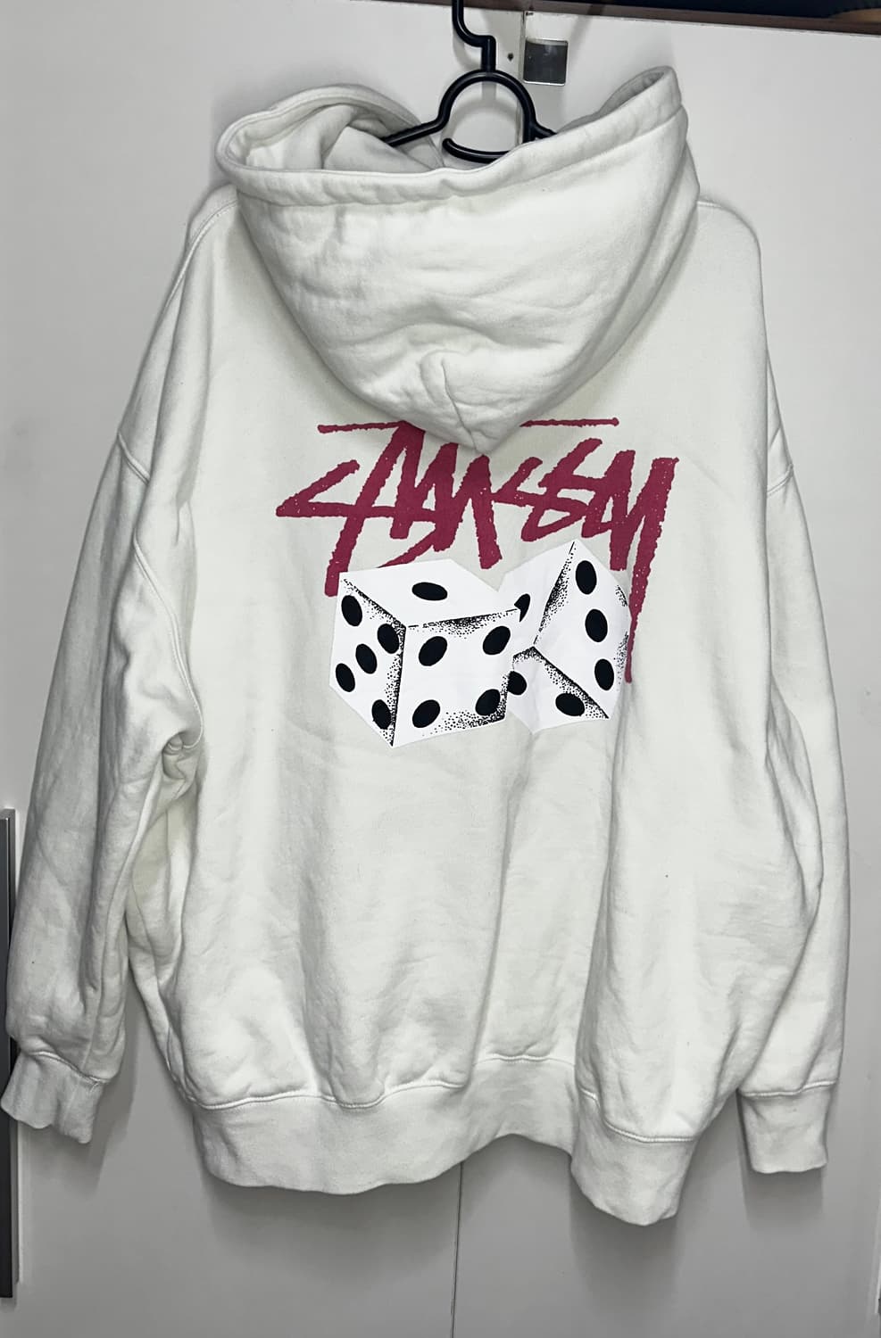 스투시 화이트 후드티 L 상품이미지2