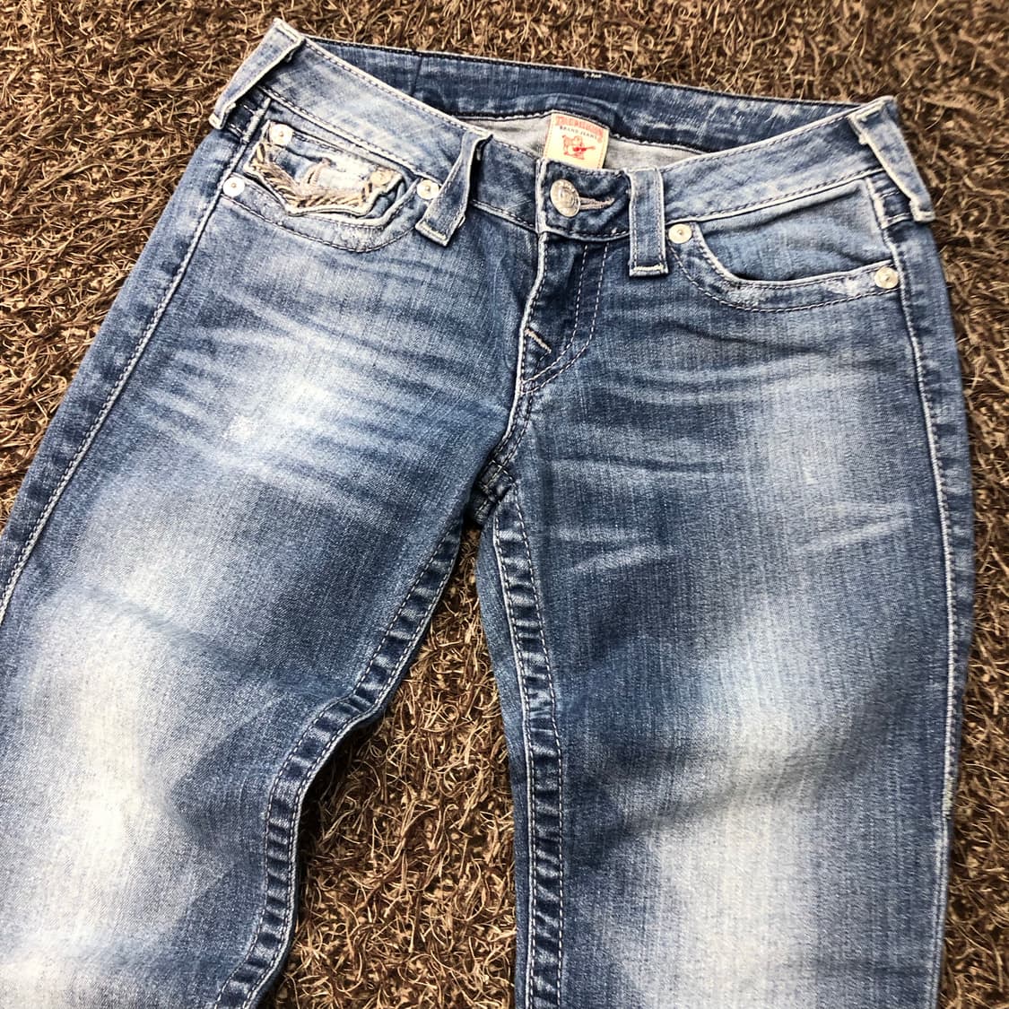 트루릴리전 스트레이트 워싱 데님 팬츠 상품이미지3