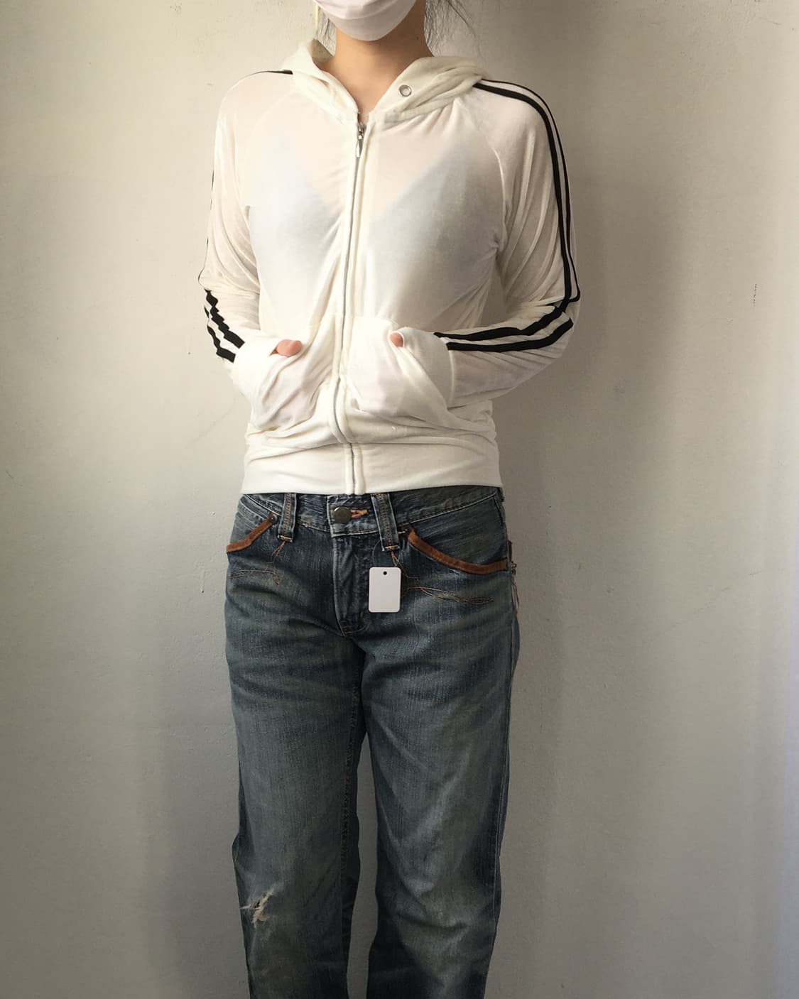 Velvet hood zip up 상품이미지5