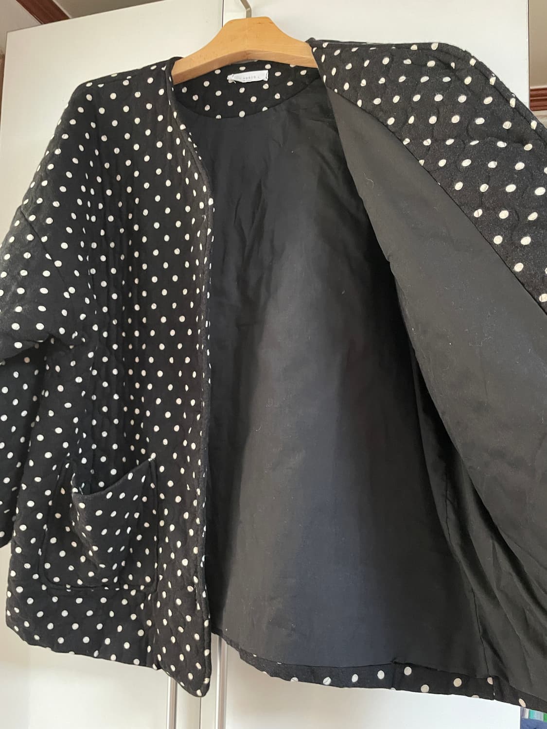 도트 무늬 누빔 자켓 상품이미지3