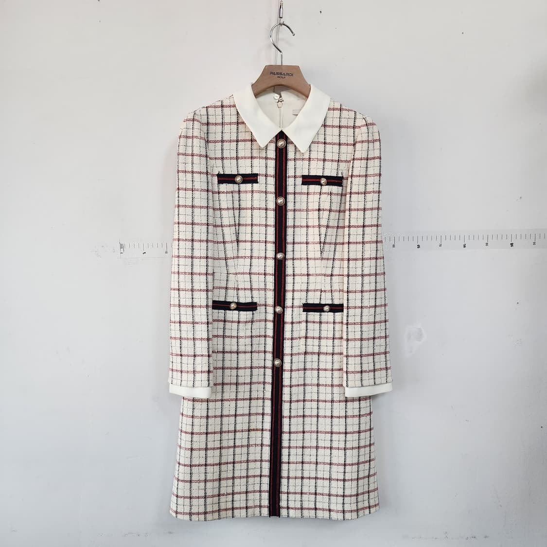 케네스레이디 체크 트위드 원피스 상품이미지1