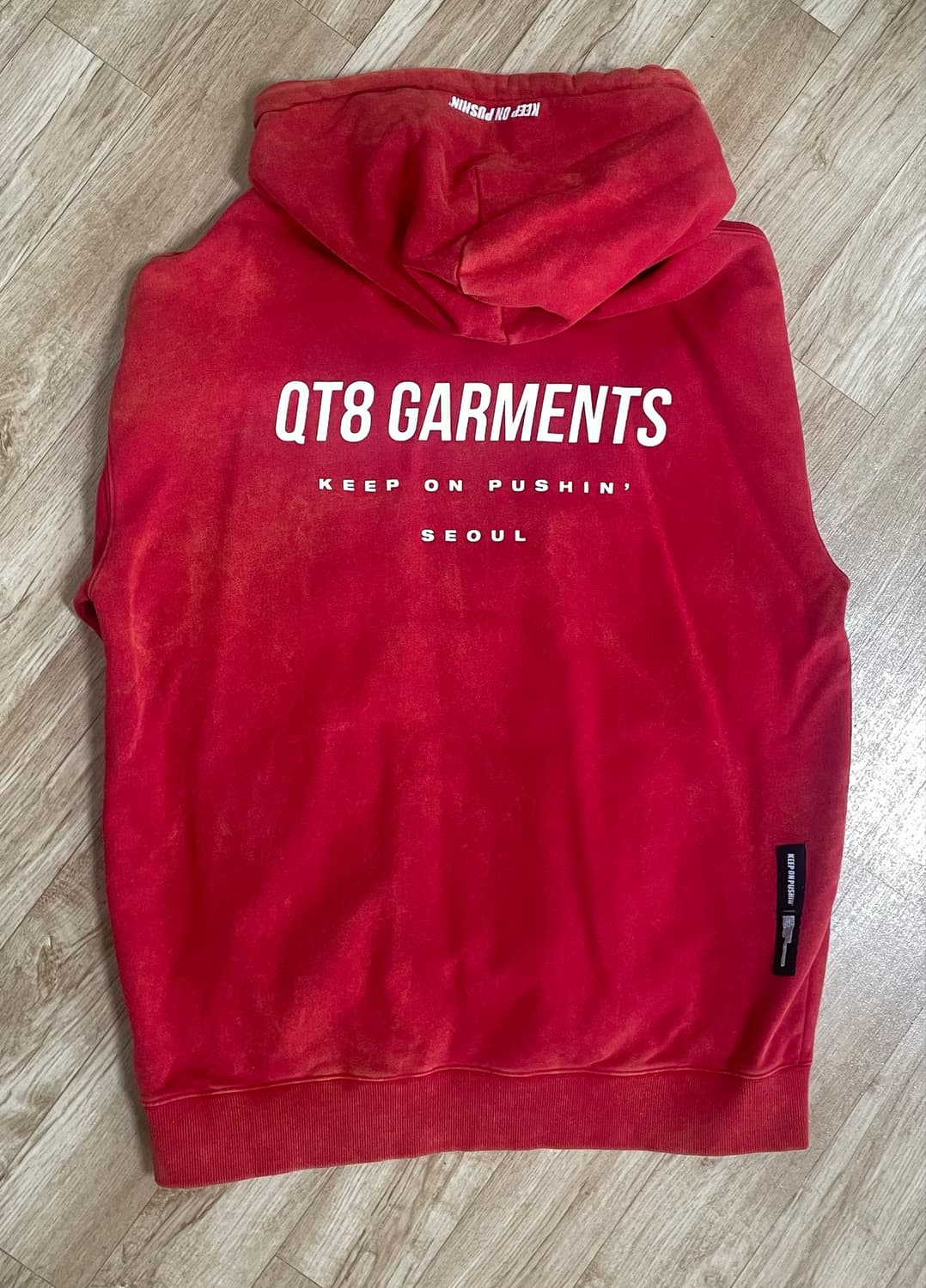 QT8 GARMENTS 워싱 후드티 상품이미지2