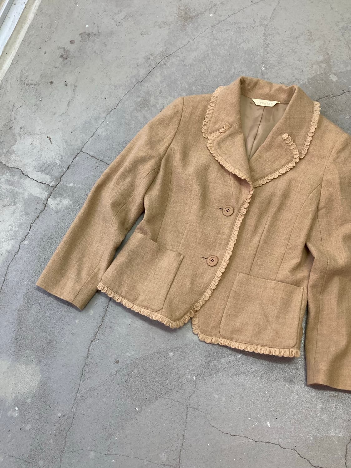  beige frill jacket 상품이미지2
