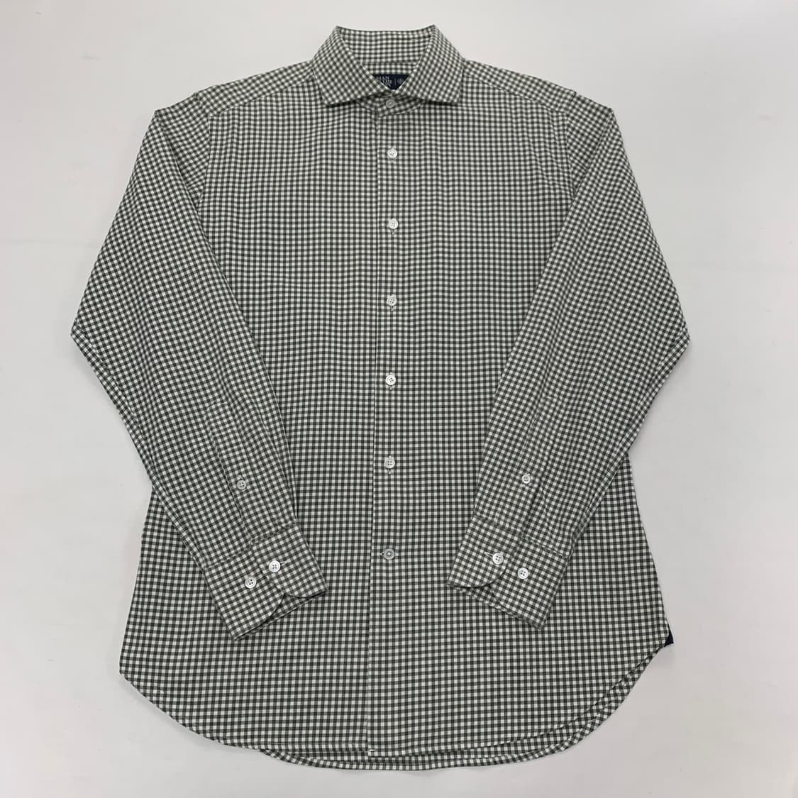 맨온더분 슬림핏 깅엄체크 셔츠 남방 (S) 상품이미지1