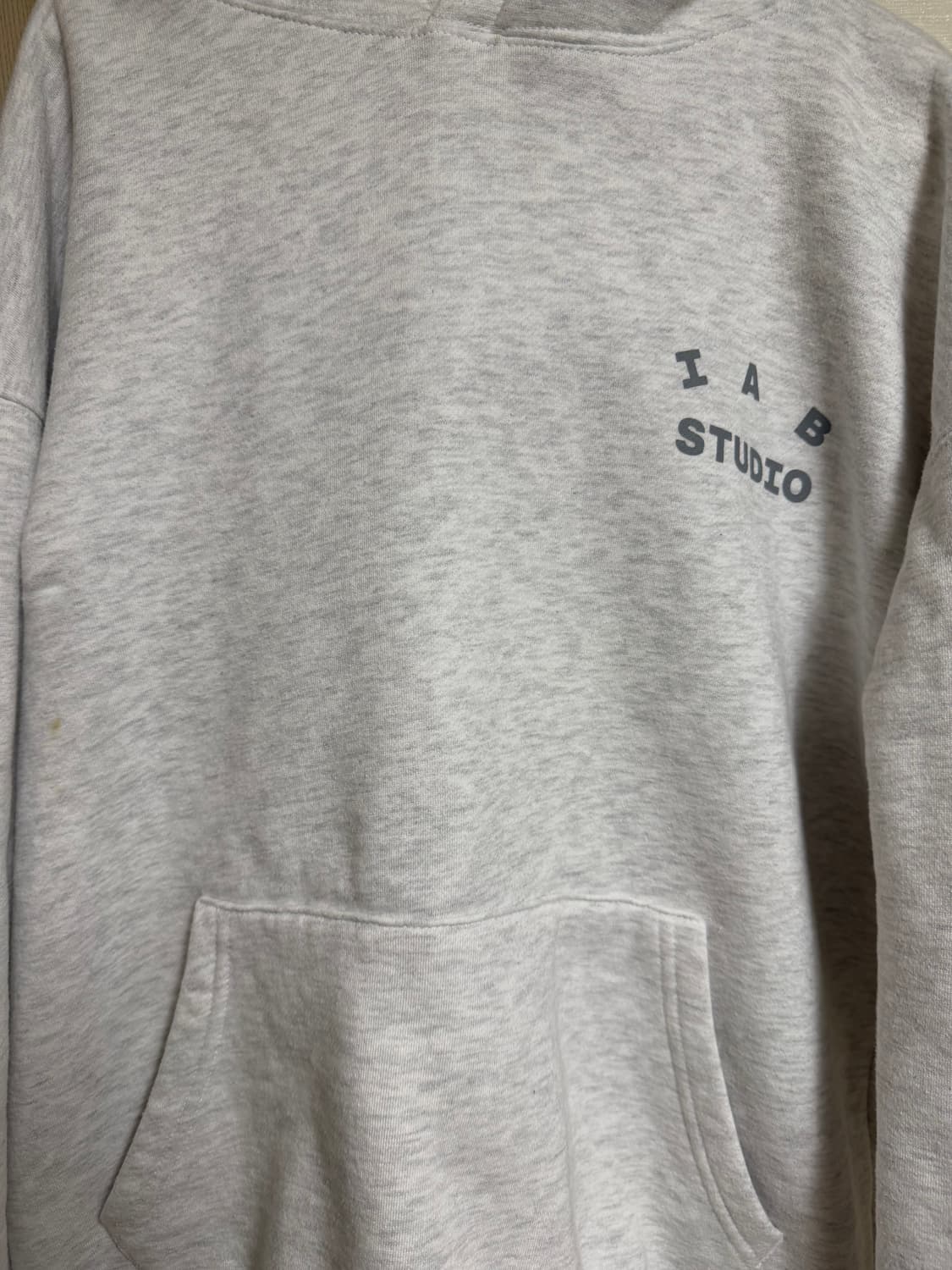 IAB 아이앱스튜디오 후드 라이트 그레이 L 상품이미지4